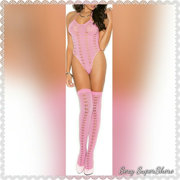 Sexy SuperShero Other - ⚡💗Love Will Never Burn-Out Pink Lingerie Set!